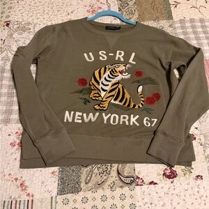 Polo Ralph Lauren Olive Green US-RL Tiger Sweatshirt